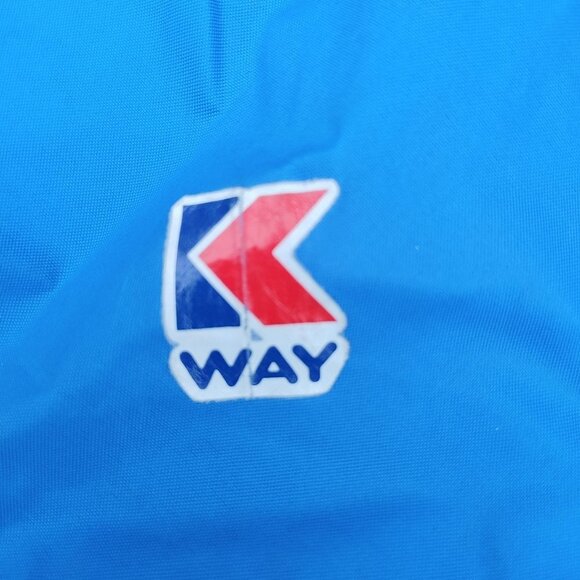 VINTAGE BRIGHT BLUE KWAY Jacket US Size 4 Unisex Please see Measurements… - Picture 11 of 11
